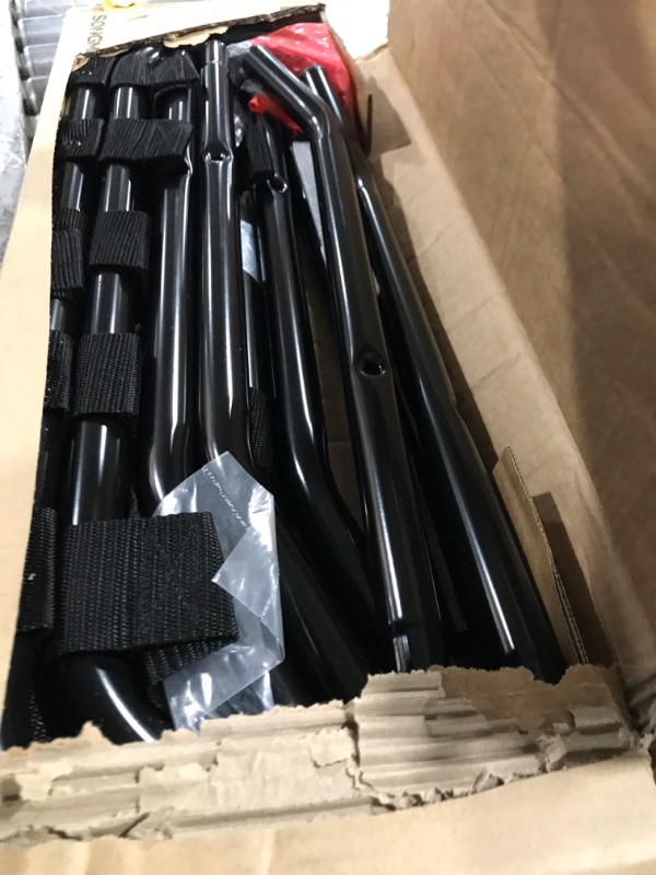 Photo 1 of SONGMICS Luggage Rack, Pack of 2, Luggage Racks for Guest Room, Suitcase Stand, Steel Frame, Foldable, for Bedroom, Black URLR64B-2 Black Juego de 2