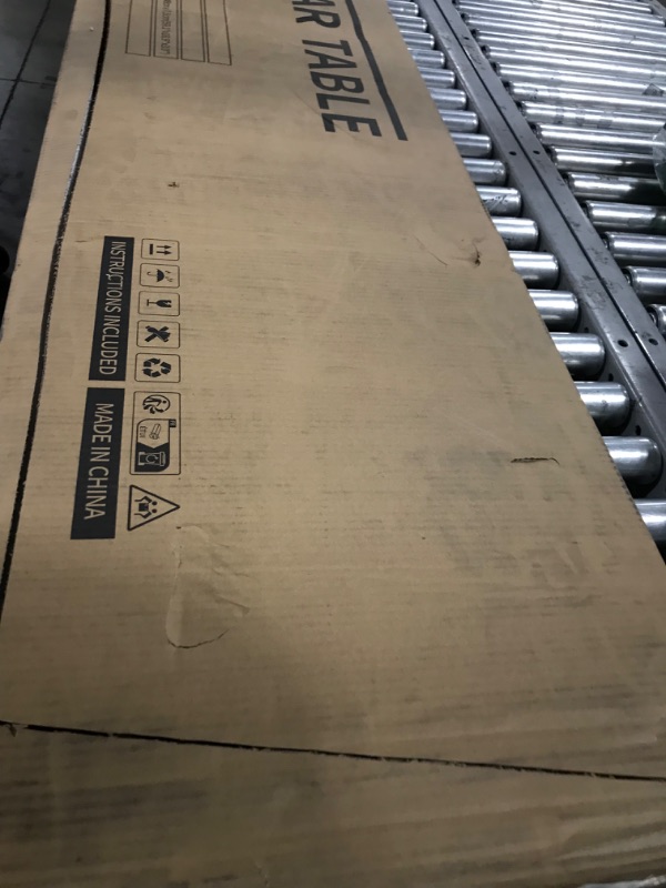 Photo 1 of ODK 55 Inch Bar Table, Bar Height Pub Table, Counter Height Bar Table, Rectangular High Top Kitchen & Dining Counter Tables with Sturdy Legs & Easy-to-Clean Top, Indoor use, Black Black 55 Inch