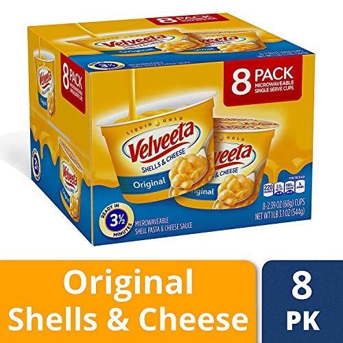 Photo 1 of Velveeta Shells & Cheese Pasta, Original, Single Serve Microwave Cups, 8Count