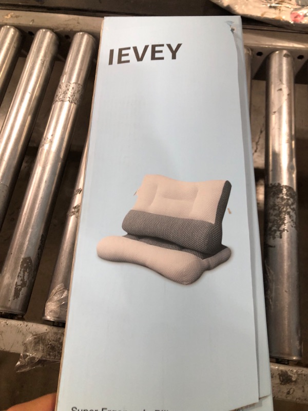 Photo 1 of 8X Neck Support Pillow for Pain Relief,Orthopedic Contour Bed Pillows for Sleeping,Super Ergonomic Cervical Pillow 2023 for Side,Back,Stomach Sleepers (Grey, 24 * 16 in(1Pcs)) 24 * 16 in(1Pcs) Grey