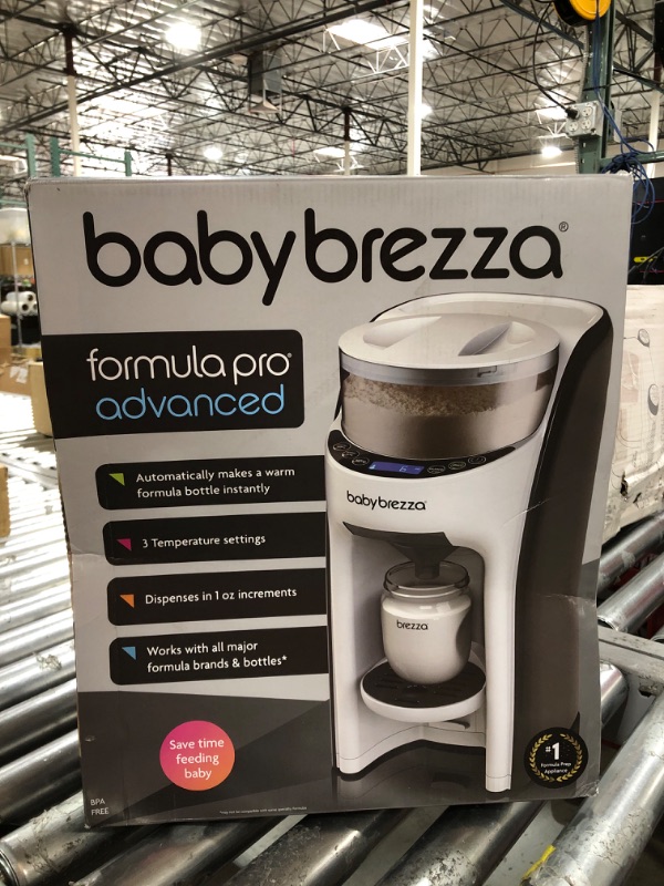 Photo 2 of Baby Brezza New and Improved Formula Pro Advanced Formula Dispenser Machine - Automatically Mix a Warm Formula Bottle Instantly - Easily Make Bottle with Automatic Powder Blending, White Base White