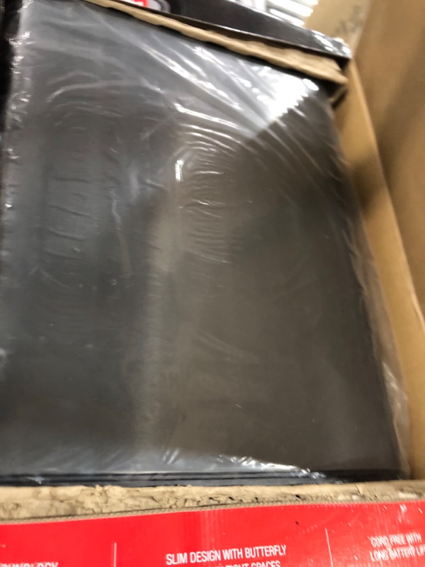 Photo 1 of Rubbermaid Elite Stainless Steel Slim Sensor Trash Can, 11.8-Gallon, Batteries Included, Charcoal, Wastebasket for Home/Kitchen/Hotel/Lobby