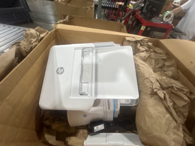 Photo 1 of HP DeskJet 4155e Wireless Color Inkjet Printer, Print, scan, copy, Easy setup, Mobile printing, Best-for home, Instant Ink with HP+,white Old Version