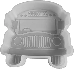 Photo 1 of (300+ Design Optional) HOTGODEN 7487 Silicone Car Freshie Mold for Aroma Beads Car Freshie Supplies School Bus