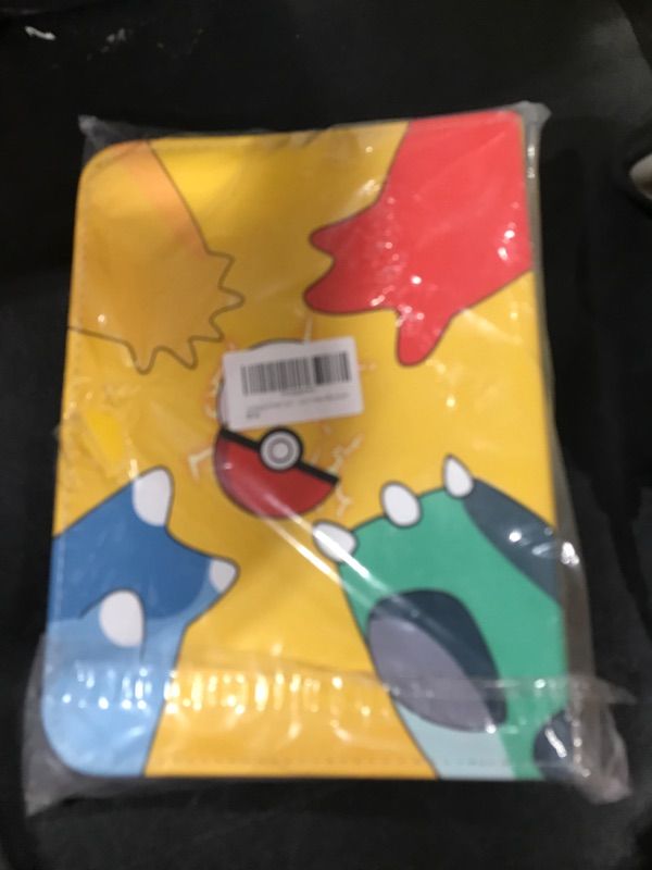 View 2 of Trading Card Binder 4 Pockets Card Holder Album with 50 Removable Sleeves Fit 400 Standard Size Game Sports Cards
