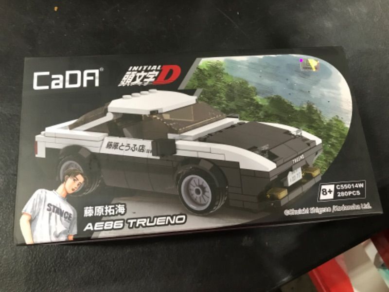 Photo 2 of dOMOb Toyota AE86 Trueno – Initial-D 25-th Anniversary – CADA Bricks Toys for 8+ Age Kids & Adults – Realistic Car Model 1:24 Simulated Build – 280 Bricks or Blocks – for Boys, Hobbyist, Collector