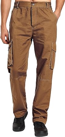 Photo 1 of Milin Naco Cargo Pants for Men Ripstop Hiking Pants for Men Cargo Work Pants Tactical Pants Cargo Workout Pants --28WX30L
