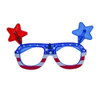 Photo 1 of Amosfun LED Light up 4th of July American Flag Glasses Patriotic Sunglasses Eye wear for Patriotic Fourth of July Party Favors Gifts Party Props
