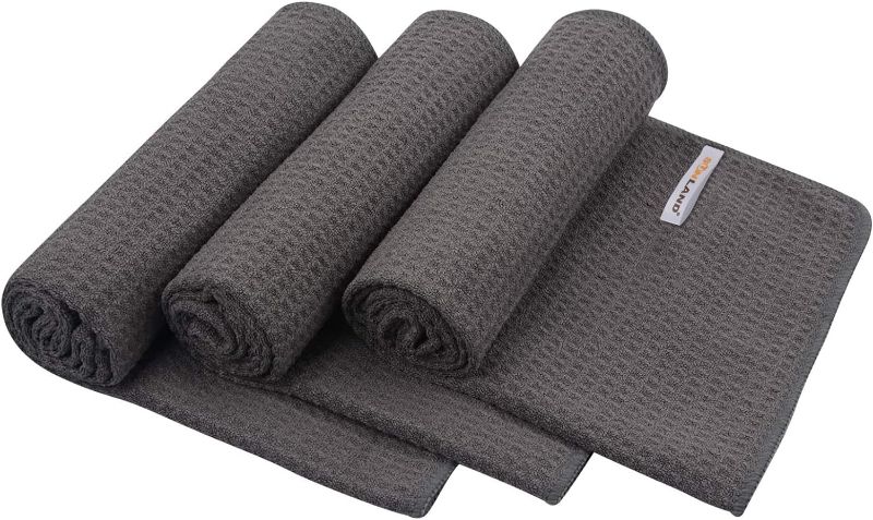Photo 1 of SUNLAND Microfiber Sports Workout Towels Fast Drying Fitness Sweat Towels for Men & Women Lightweight Multi-Purpose Gym Exercise Towels 3 Pack 16Inch x 32Inch