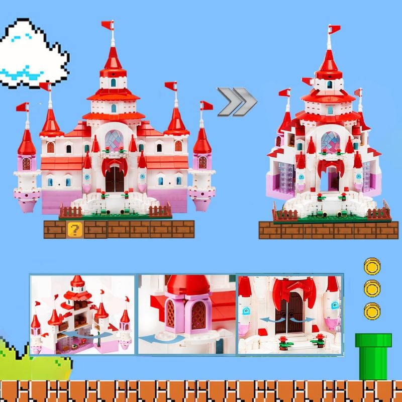 Photo 1 of Kids Toys for 6 7 8 9 + Year Old, Princess Castle of Mushroom Kingdom Building Blocks Set, STEM Projects for Boys and Girls, Compatible with All Major Brands for Birthday Easter Basket Gifts Ideals
