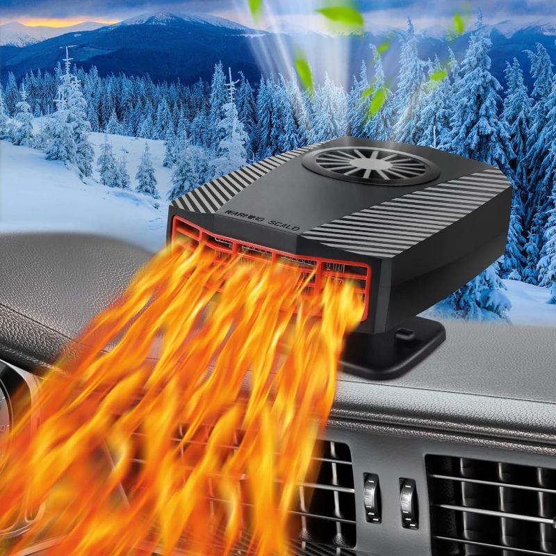 Photo 1 of Car Heater,Portable 12V 150W Fast Heating Defogging Defroster That Plugs Into Cigarette Lighter 2 in1 Automobile Windshield Heating Fan/Cooling Fan 