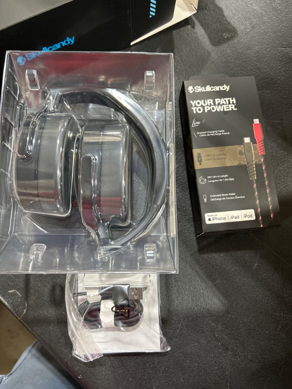 Photo 2 of Skullcandy Hesh Evo Over-Ear Wireless Headphones, 36 Hr Battery, Microphone, Works with iPhone Android and Bluetooth Devices - True Black True Black Noise Isolating