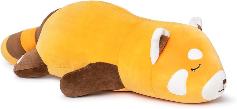 Niuniu Daddy Weighted Stuffed Red Panda - 3.3lb Anxiety Plush Toy For Adults & Kids, Giant Huggable Pillow