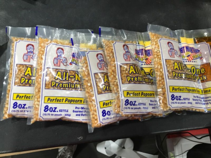 Photo 1 of 5-Pack of Great Northern Premium Popcorn 8 Oz All In One Packs