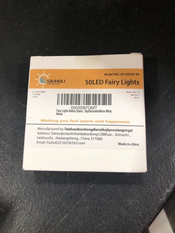Photo 1 of Fairy Lights Battery Operated 1 Pack 16FT 50 Led Mini Battery Powered String lights twinkle lights Mason Jar Lights Waterproof firefly lights DIY Party?Wedding?Christmas?Decoration?Warm White? Warm White 1Pack