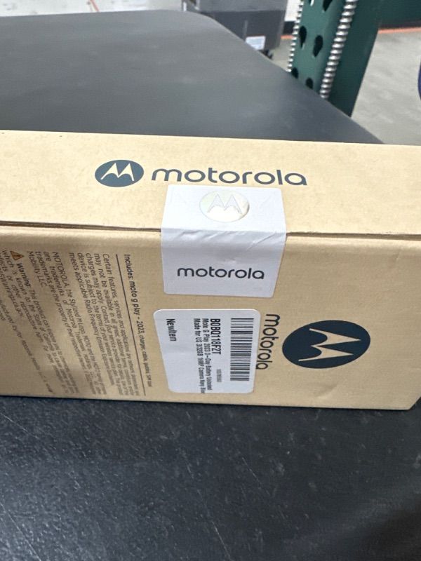 Photo 3 of Moto G Play 2023 3-Day Battery Unlocked Made for US 3/32GB 16MP Camera Navy Blue Blue Unlocked Smartphone -FACTORY SEALED. OPENED FOR PICTURES. 