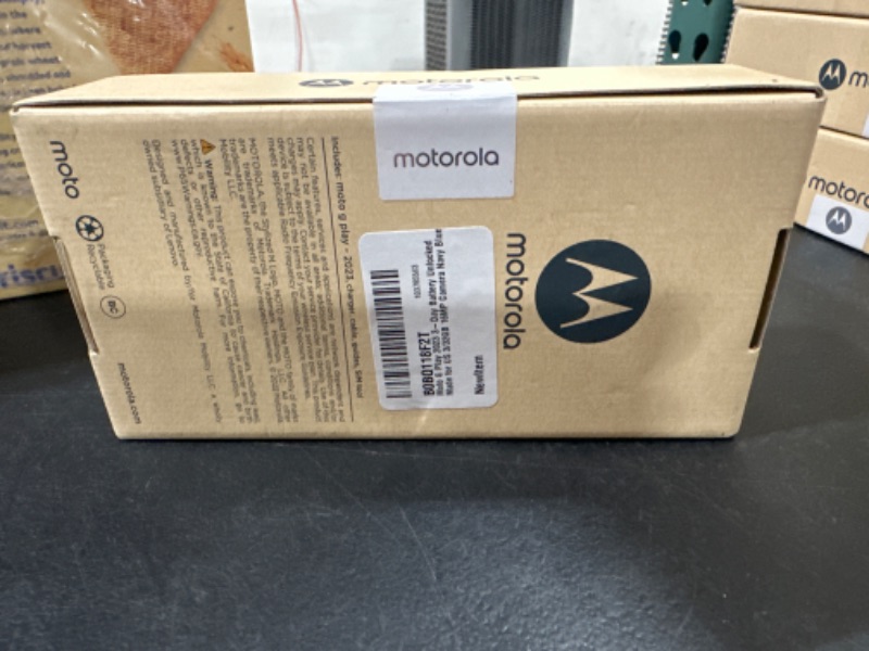 Photo 1 of Moto G Play 2023 3-Day Battery Unlocked Made for US 3/32GB 16MP Camera Navy Blue Blue Unlocked Smartphone -FACTORY SEALED. OPENED FOR PICTURES. 