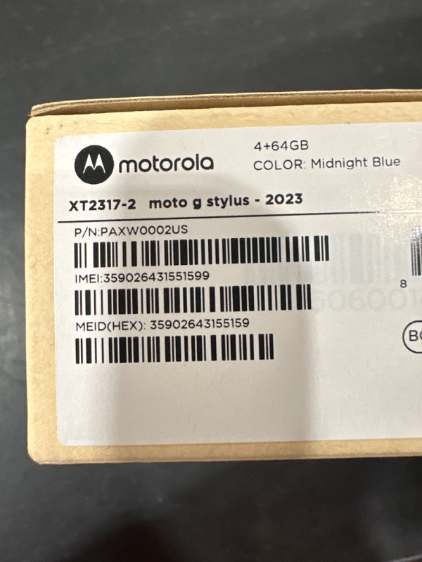 Photo 1 of Moto G Play 2023 3-Day Battery Unlocked Made for US 3/32GB 16MP Camera Navy Blue Blue Unlocked Smartphone