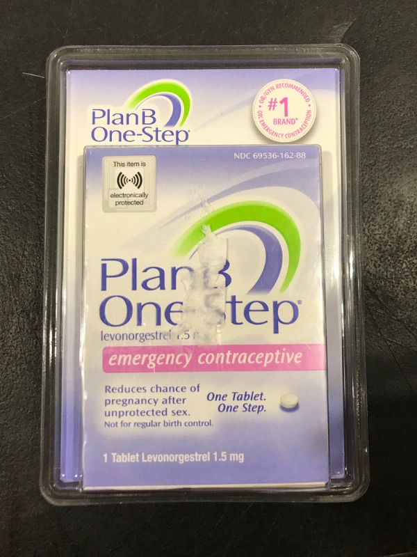 Photo 2 of Plan B One-Step Emergency Contraceptive, 1.5 Mg (1 Tablet) 1 Count (Pack of 1)