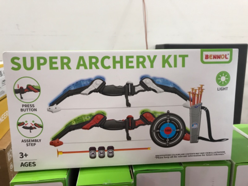 Photo 2 of Bennol Bow and Arrow for Kids, Kids Archery Set , Indoor Outdoor Toys 