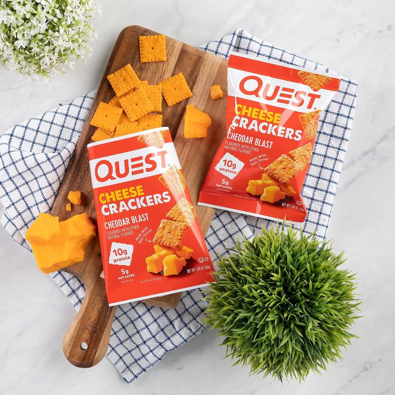 Photo 1 of 12pk Quest Cheddar Blast Cheese Crackers 1.06oz