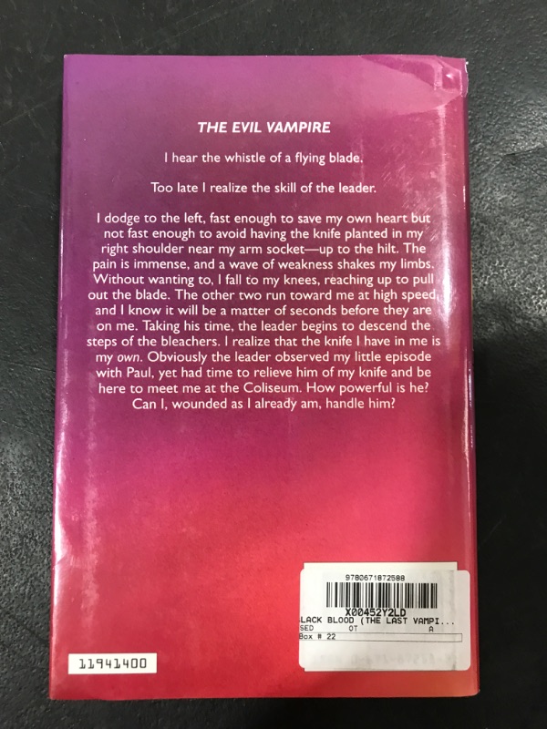 Photo 2 of [The Last Vampire (Black Blood )] [Author: Christopher Pike] [Nov-1994] Paperback