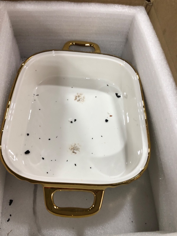 Photo 1 of Durx-litecrete Role Warming Trays for Food, Ceramics Chafers, and Buffet Warmers Sets, Gold Plating Serving Dishes (Medium 1.9 quarts)