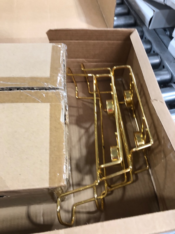 Photo 1 of Durx-litecrete Role Warming Trays for Food, Ceramics Chafers, and Buffet Warmers Sets, Gold Plating Serving Dishes (Medium 1.9 quarts)
