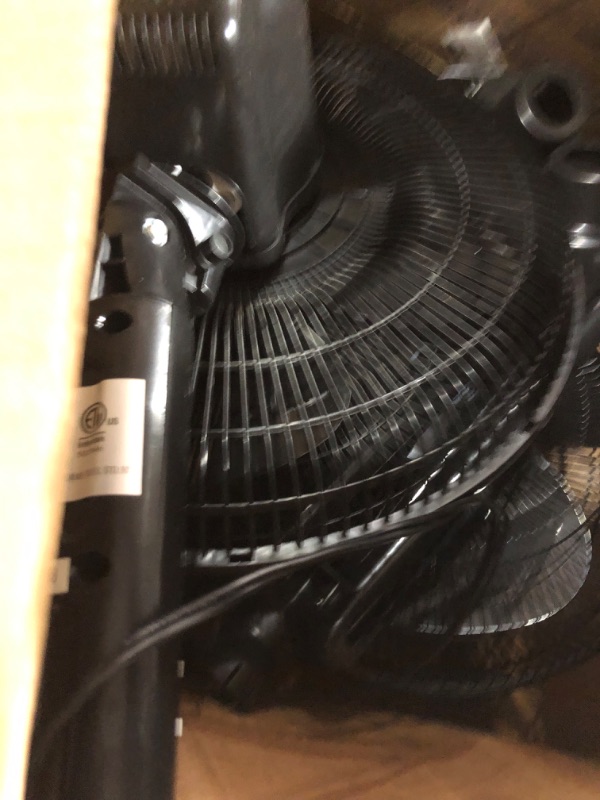 Photo 2 of BLACK OSCILLATING STAND FAN