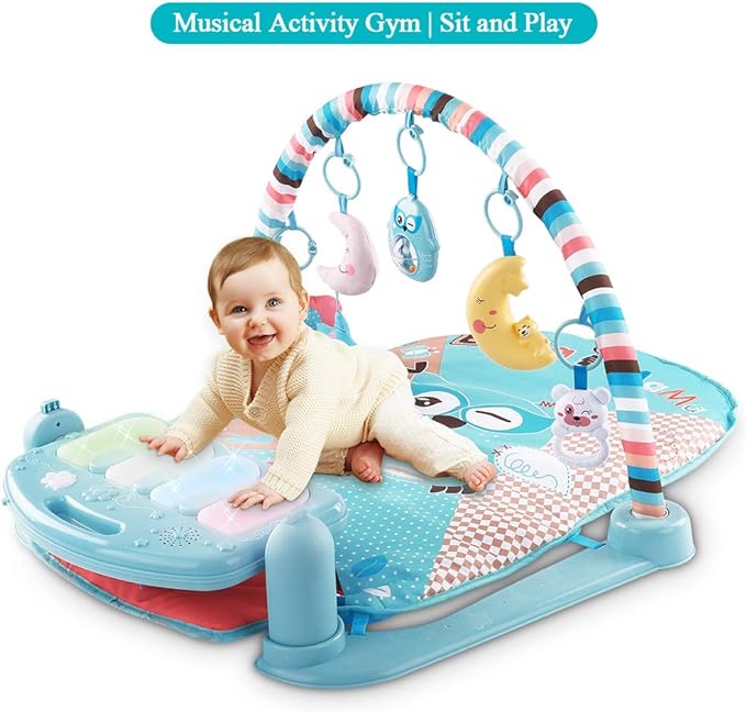 Photo 1 of TEMI Baby Gym Toys & Activity Play Mat, Kick and Play Piano Gym Center with Music and Lights, Electronic Learning Toys for Infants, Toddlers, Newborn, Girls and Boys Ages 1 to 36 Months
