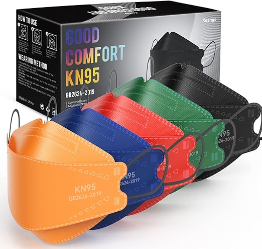 Photo 1 of Keangs KN95 Face Masks 50 Pack, Breathable Protective Disposable Mask for Adults And Teens, Multicolor
