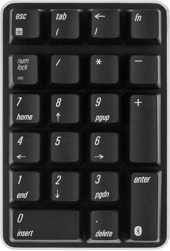 Photo 1 of Qisan Mechanical Numeric Keypad Wireless Bluetooth Keypad Cherry MX Blue Switch 21 Keys Mini Numpad Numeric Keypads Extended Layout Magicforce for Financial Cashier | Number Pad for Laptop-Black
