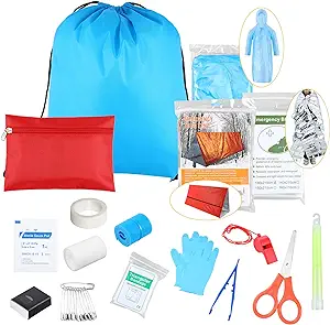 Photo 1 of Twistover Family Emergency Survival Kit 72H Camping Essentials First Aid Complete Earthquake Bag, Hurricanes Gear Tools Trauma Kit for Wildfires Floods, Portable Disaster Preparedness Bag 