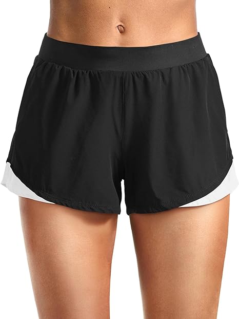 Photo 1 of Holipick 3'' Running Shorts with Pockets Women Sport Athletic Workout Shorts with Lightweight Mesh Liner/XL
