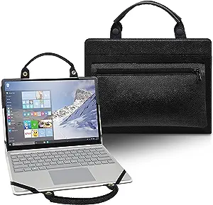 Photo 1 of LiuShan 2 in 1 Protective Case + Portable Bag for 13.3" Samsung Galaxy Chromebook 13 XE930QCA/Samsung Galaxy Book Flex 13.3 NP930QCG Laptop[Not fit Samsung Galaxy Book Flex Alpha 13.3 NP730QC],Black