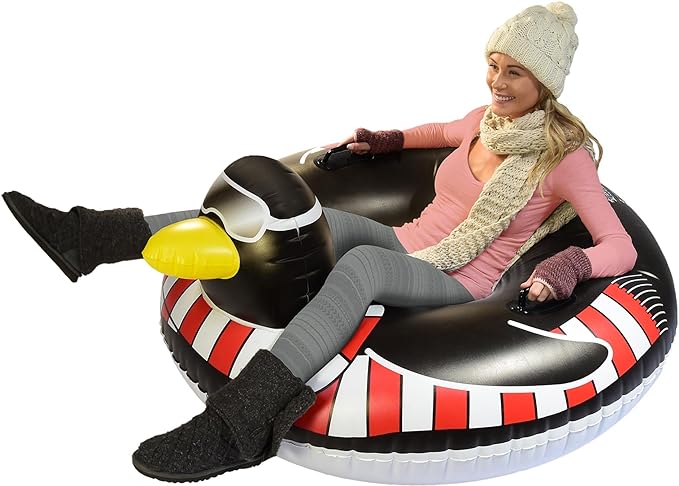 Photo 1 of GoFloats Winter Snow Tube - Inflatable Sled for Kids and Adults (Choose from Unicorn, Disney's Frozen, Ice Dragon, Polar Bear, Penguin, Flamingo)
