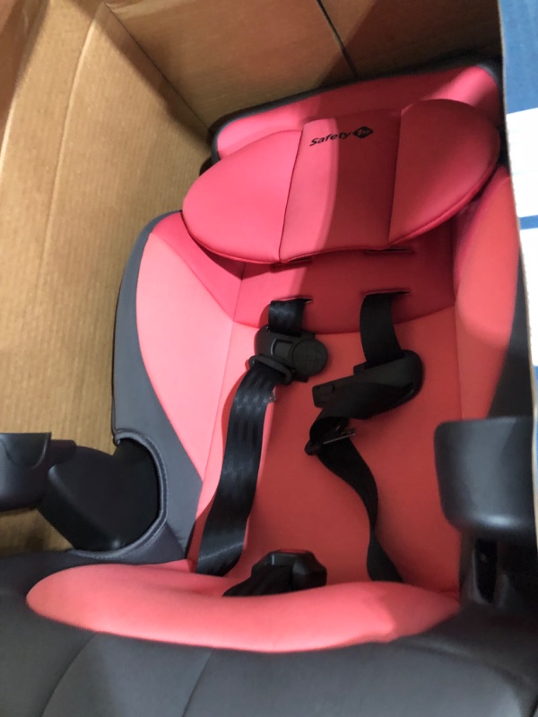 Photo 2 of Safety 1st Grand 2-in-1 Booster Car Seat, Forward-Facing with Harness, 30-65 pounds and Belt-Positioning Booster, 40-120 pounds, Sunrise Coral Sunrise Coral Car Seat