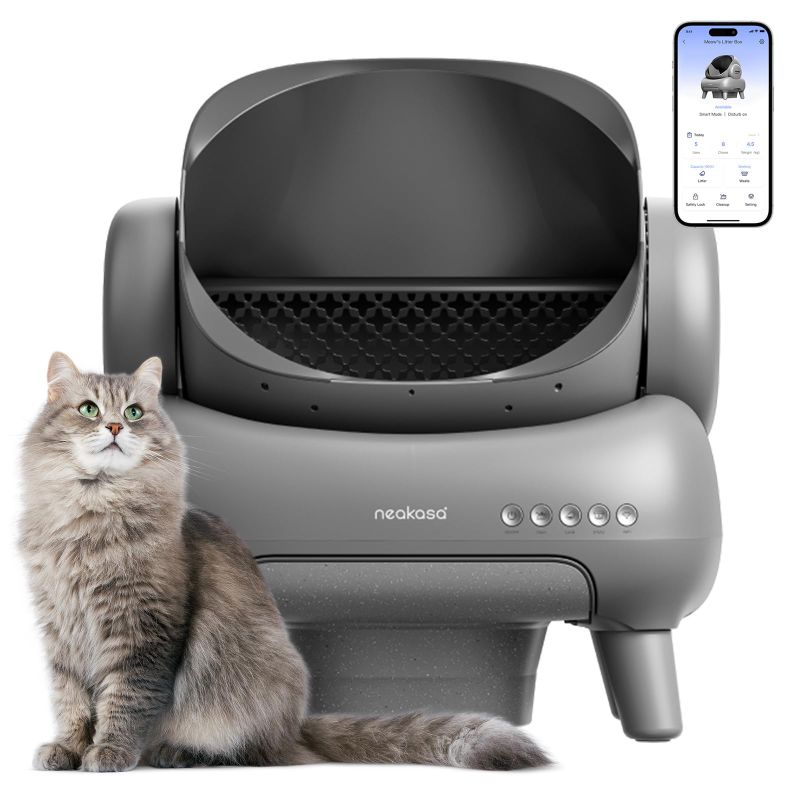 Photo 1 of Neakasa M1 Open-Top Self Cleaning Cat Litter Box, Automatic Cat Litter Box with APP Control, Odor-Free Waste Disposal includes Trash Bags