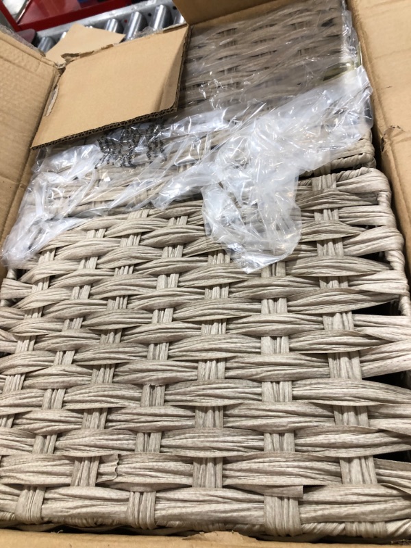 Photo 1 of mDesign Woven Farmhouse Kitchen Pantry Food Storage Organizer Basket Bin Box - Container Organization for Cabinets, Cupboards, Shelves, Countertops - Store Potatoes, Onions, Fruit, 6 Pack, Cream/Beige Cream Pack of 6