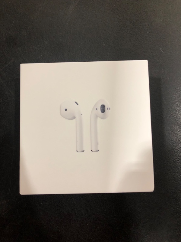 Photo 2 of Apple AirPods (2nd Generation) Wireless Ear Buds, Bluetooth Headphones with Lightning Charging Case Included, Over 24 Hours of Battery Life, Effortless Setup for iPhone Without AppleCare+