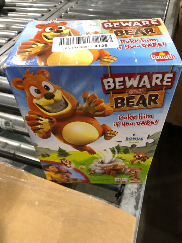 Photo 3 of Beware of The Bear Game - Poke The Bear and Sneak The Goodies Before He Wakes Up - Includes 24-Piece Puzzle by Goliath, Multi Color, 919582