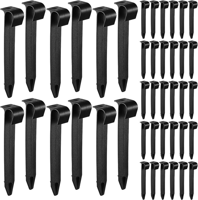 Photo 1 of 100 Pack 1/2 Inch Irrigation Tubing Hold Down Anchor Stakes, 3/4 x 4.33 Inch Drip Tubing, Anchor for Sprinkler Garden Landscaping