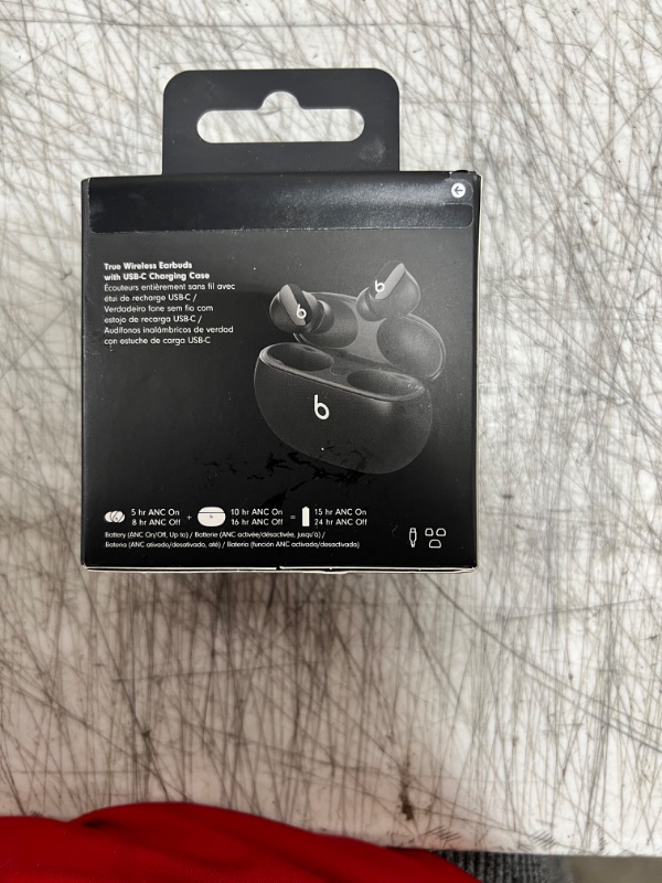 Photo 4 of Beats Studio Buds - True Wireless Noise Cancelling Earbuds - Compatible with Apple & Android, Built-in Microphone, IPX4 rating, Sweat Resistant Earphones, Class 1 Bluetooth Headphones - Black Black Studio Buds Without AppleCare+