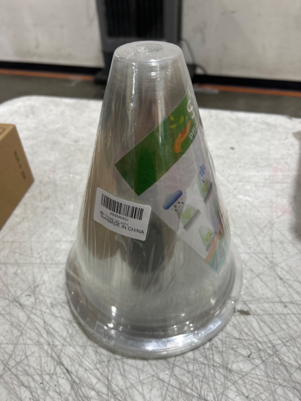 Photo 2 of ?12 Pieces? Garden Cloches for Plants, Plant Covers Plant Protectors Transparent Bell Jar Cloches to Protect Plants from Birds, Slugs, Frost, Freeze Weather, 7.8" D x 9.4" H, Transparent
