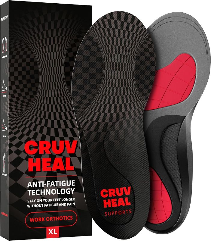 Photo 1 of [Size XL] Cruv Heal Support Work Orthotic Insoles Anti Fatigue Arch Support 