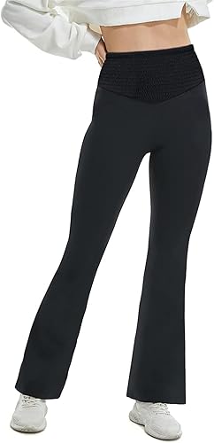 Photo 1 of [Size XL] TOPYOGAS Womens Casual Flare Leggings with Pocket Bootleg Yoga Pants Crossover Hight Waisted Workout Pants