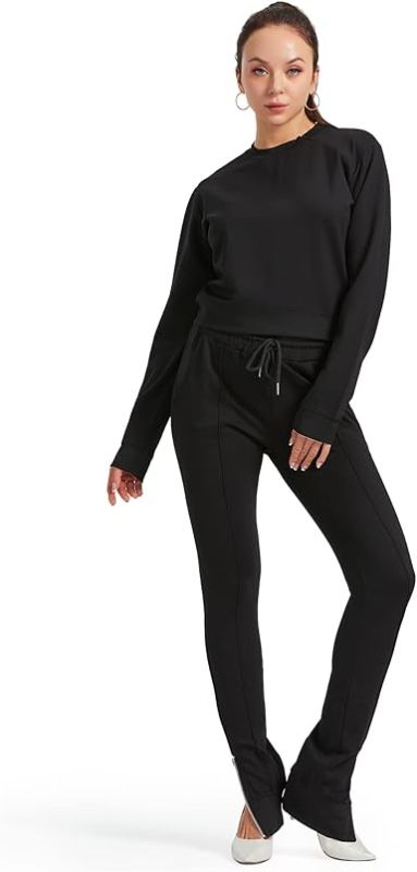 Photo 1 of [Size XL] Asoran 2 Piece Tracksuit for Women, Jogging Outfits with Collar Zip, Women’s Long Sleeve Sweatshirts Lounge Pants with Zip 