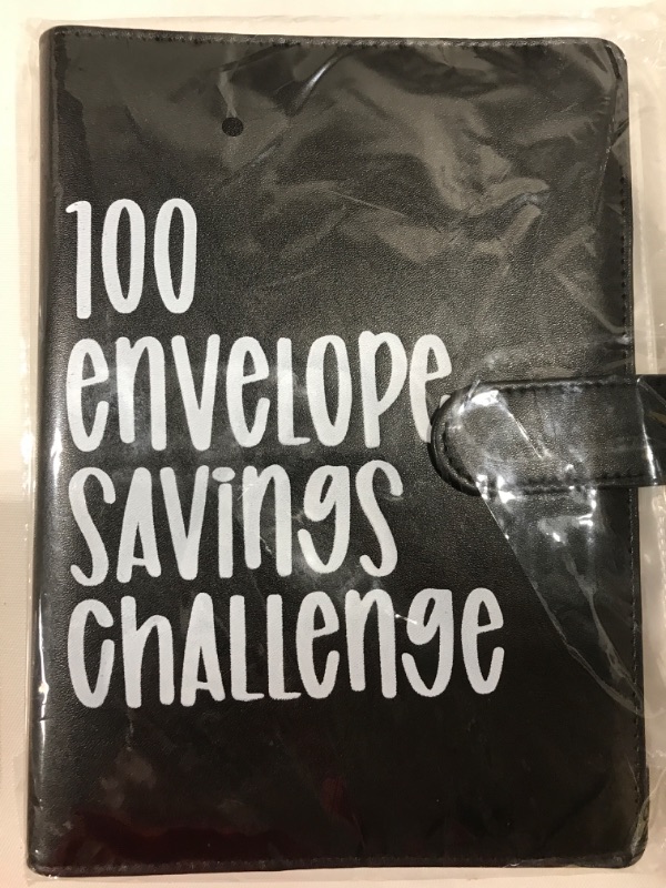 Photo 2 of 100 Envelope Challenge Binder - 2023 Savings Challenges Book with envelopes,100 Envelopes Binder Planner Money Saving Challenge, Easy and Fun Way to Save $5,050 (Black)