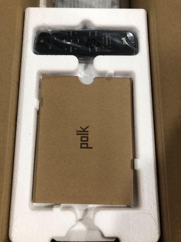 Photo 1 of Polk Audio React Sound Bar, Dolby & DTS Virtual Surround Sound, Next Gen Alexa Voice Engine with Calling & Messaging Built-in, Expandable to 5.1 with Matching React Subwoofer & SR2 Surround Speakers Soundbar