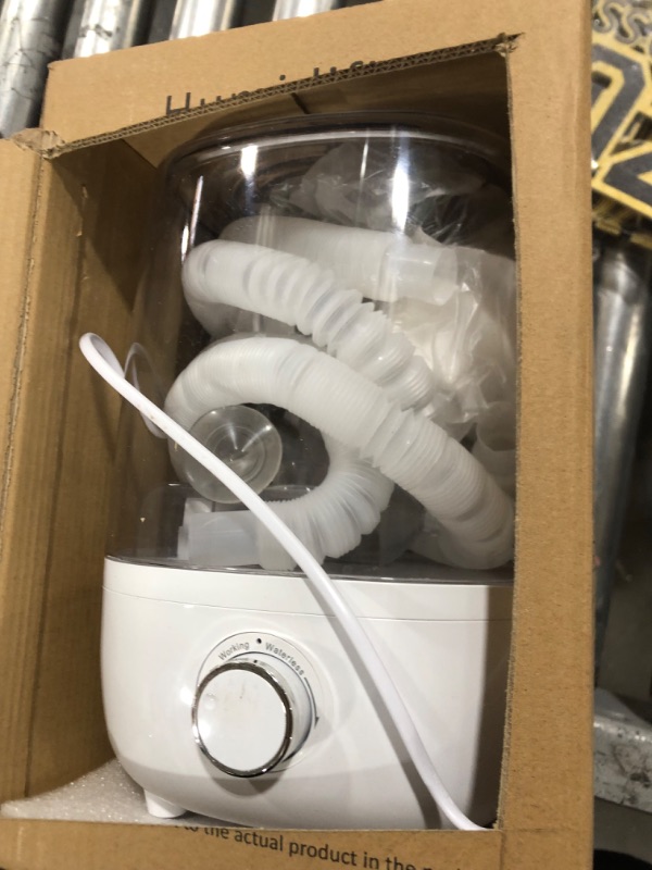 Photo 1 of Reptile Fogger Humidifier 4L Double Extension Tube 2 in 1 Join for Amphibians and Reptile Fogger with Hose Heavy Fog High Humidity Creating a Rainforest Environment (White)